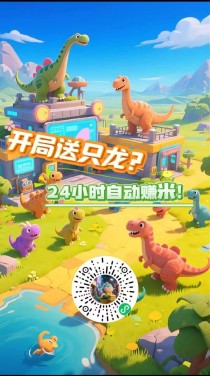 恐龙挂机，零撸，挂机产生金币