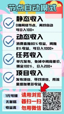 节点能量，挂机项目，长久项目
