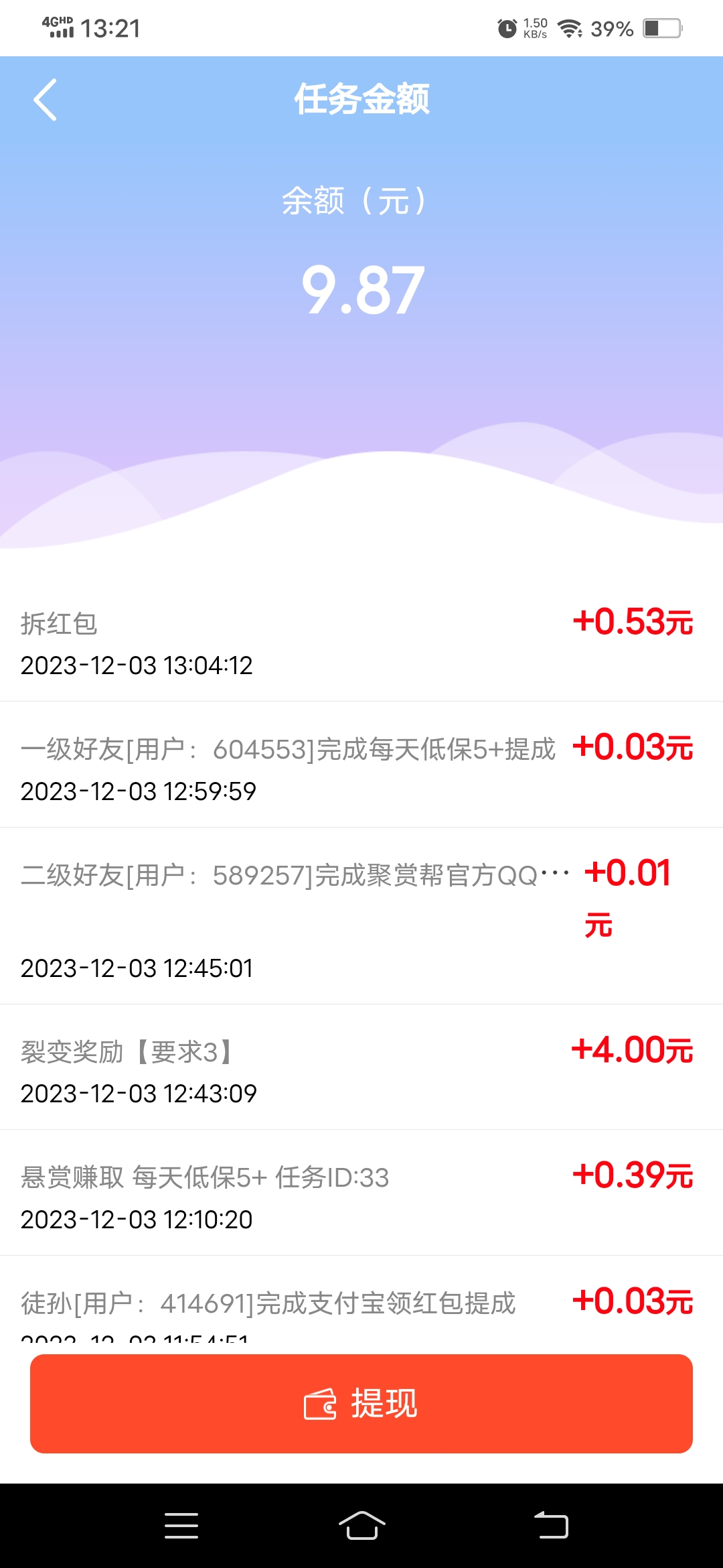 新项目，聚赏帮，注册人人参与**，0.25起提 。