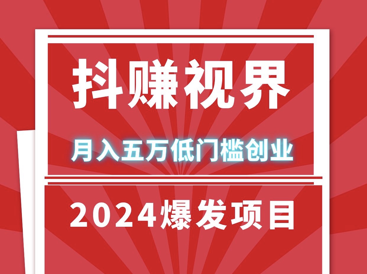 抖赚视界长期稳定褂机、适合任何人群、24小时自动运行
