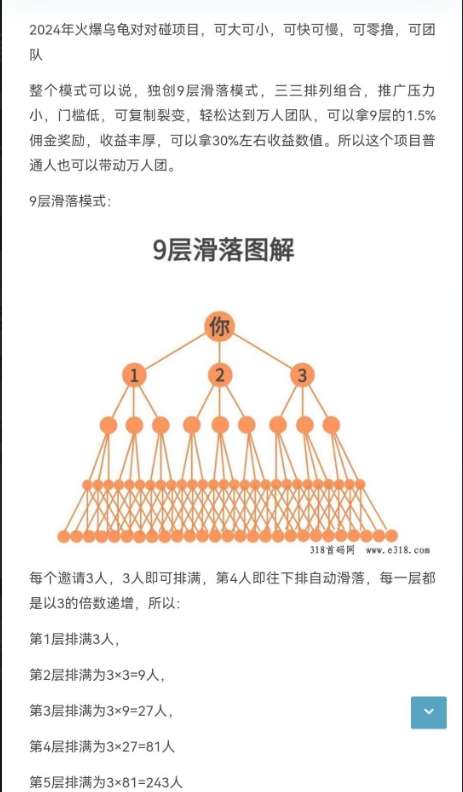 首码，乌龟对对碰，三三复制，自动滑落团队