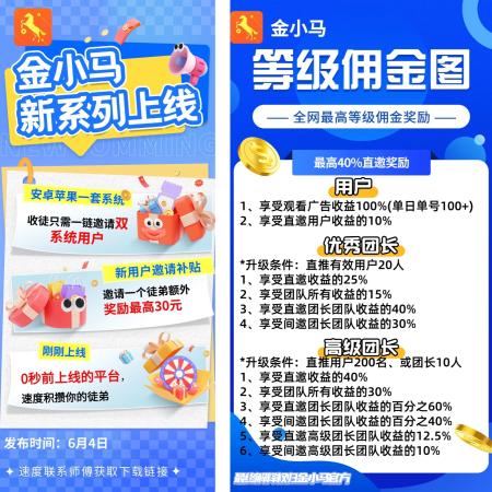 金小马广告神盘，首码对接